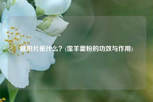 健阳片是什么？(霪羊藿粉的功效与作用)