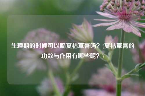 生理期的时候可以喝夏枯草膏吗？(夏枯草膏的功效与作用有哪些呢？)